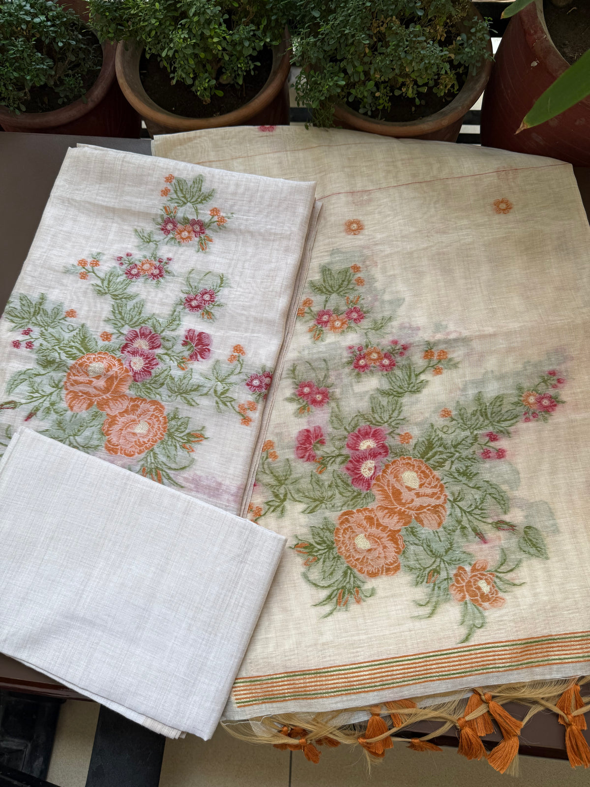 Cotton Silk Suit Set