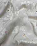 Pure Munga Silk Meenakari Fabric