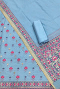 Meenakari cotton suit set