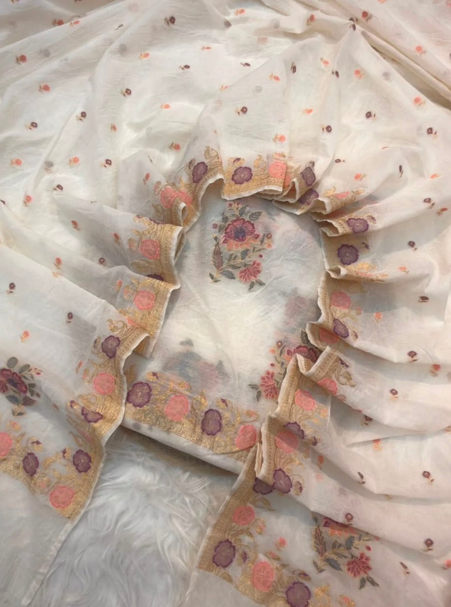 Chanderi Silk Suit Set