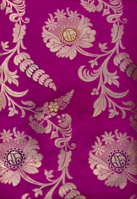 Pure Katan Silk Brocade Fabric