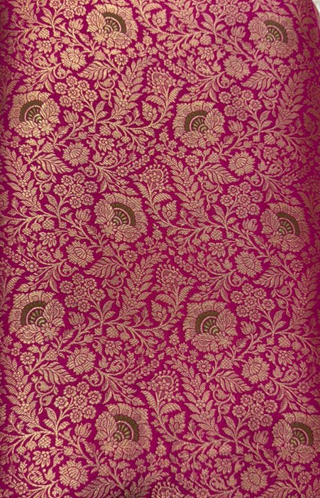 Pure Katan Silk Brocade Fabric