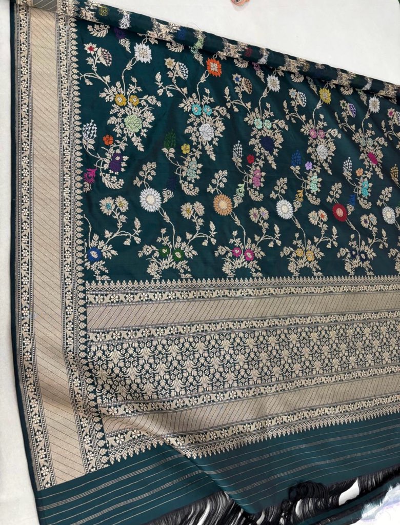 Pure Katan Silk Meenakari Dupatta