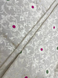 Pure Munga Silk Jaal Fabric