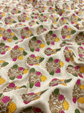 Pure Munga Silk Antique Zari fabric