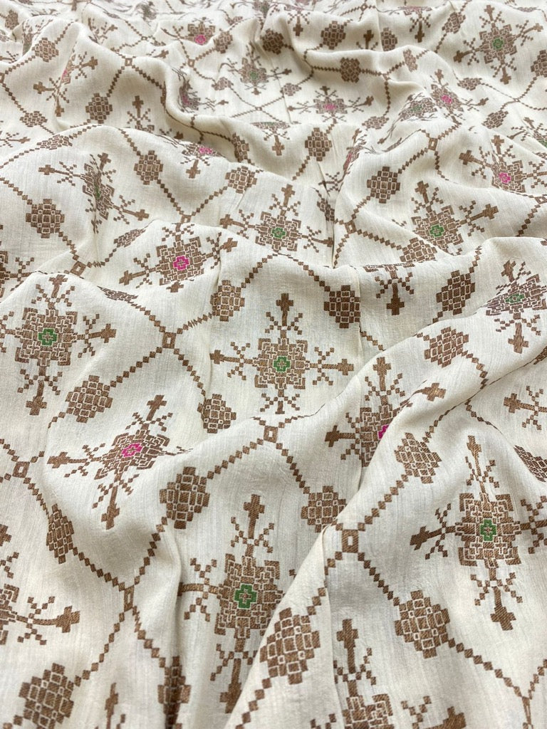 Pure Munga Silk Fabric