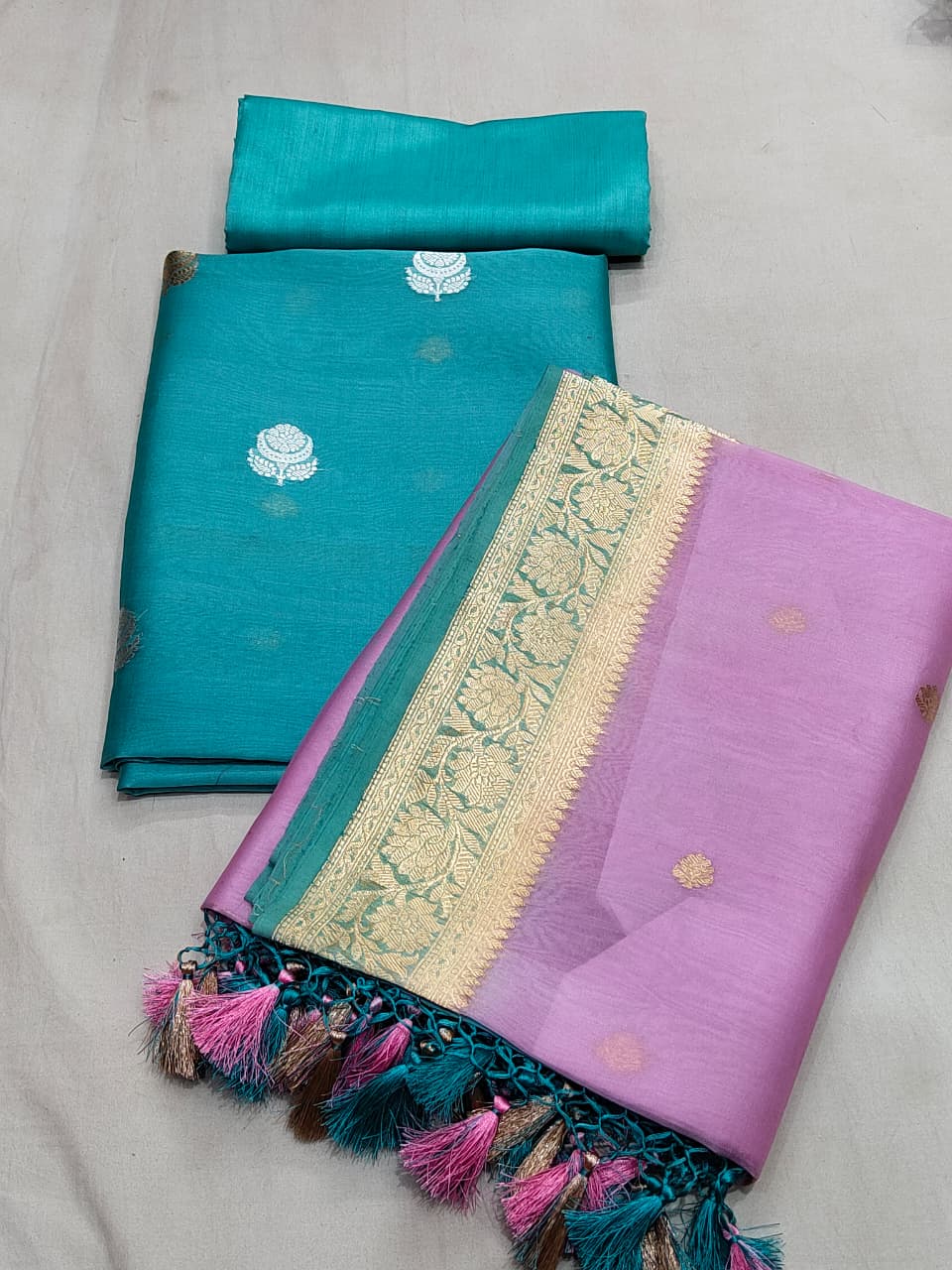 Pure Kora Silk Suit Set