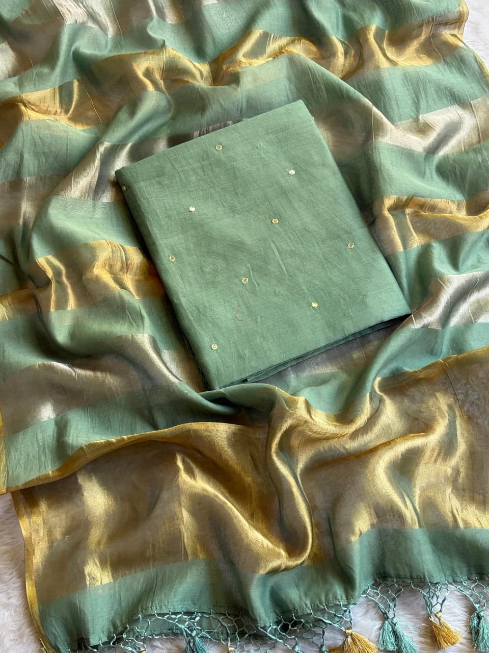 Chanderi Silk Suit Set