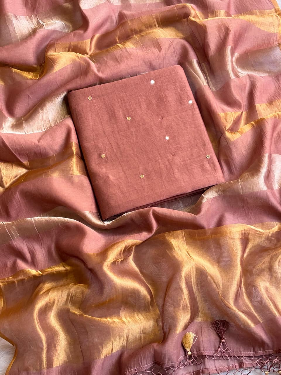 Chanderi Silk Suit Set